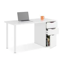 Mesa ordenador reversible de melamina blanco artik 004604A - Muebles