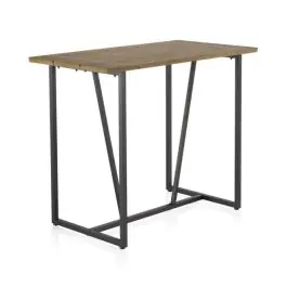 Mesa alta con encimera de madera de abeto color natural GABAR 10958 - Muebles
