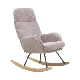 Balancín de estilo Nódico con tapizado de color lavanda GABAR 10778 - Sillones