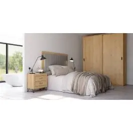 Conjunto de Dormitorio Color Humo y Roble JORDAN EVO Nº 25 - Estancias