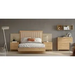 Conjunto de Dormitorio JORDAN EVO Color Roble Natural, Tierra y Perla Nº 31 - Estancias