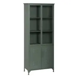 Vitrina Verde Menta de Metal-Cristal 611363