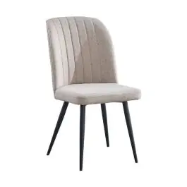 Silla de Comedor Tapizada con Patas de Metal RORY - Sillas