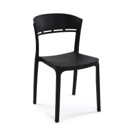 Silla de Cocina de Polipropileno con Respaldo - Sillas