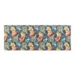 Cabecero de Madera Tapizado en Poliéster Diseño Tropical Colorido MB-162958