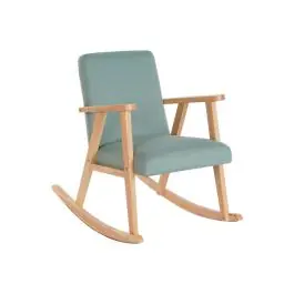 Mecedora de Madera de Haya Tapizado en Poliéster MB-206410