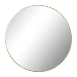 Espejo de Pared de Cristal y Hierro Dorado de 120 cm ES-207406