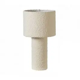 Lámpara de Mesa de 43 cm Color Blanco con Estructura de Rizo LUMEN 57-765