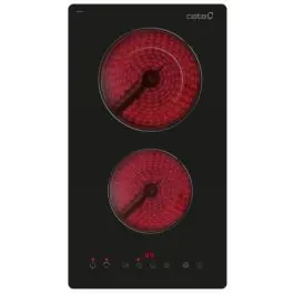 Placa Vitrocerámica Cata 2 Fuegos Digital TD3002 BK 08060405 - Electrodomésticos