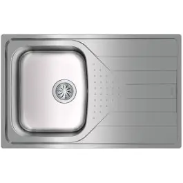 Fregadero Teka Universe 45 T-XP Acero Inoxidable 1 Cubeta Escurridor Derecho 115110013