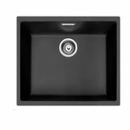 Fregadero Mepamsa Square 50 Negro Sintético, Bajo Encimera 60cm 1440667810 - Estancias