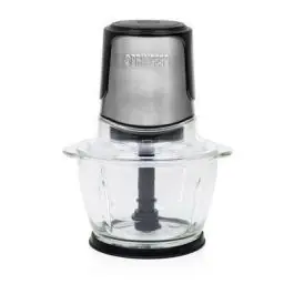 Picadora PRINCESS 1L Inox Cristal 2 Cuchillas 221051 - Pequeños Electrodomésticos