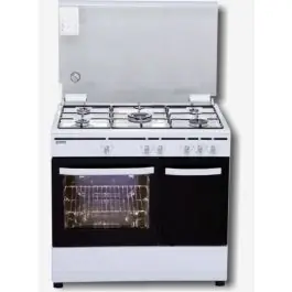Cocina ROMMER 5 Fuegos Blanca Horno Gas CH905BFGPB - Electrodomésticos
