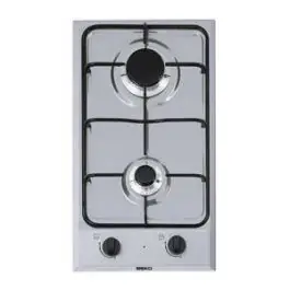Placa de Gas Beko 2 Fuegos Gas Natural + Kit Butano HDCG32220F - Electrodomésticos