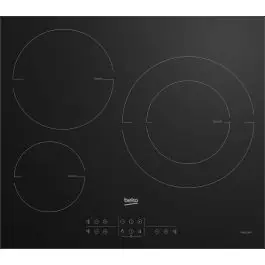 Placa Inducción Beko 3 Zonas 7200W Touch Control HIIS63206M - Electrodomésticos
