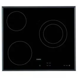Placa Vitrocerámica AEG 3 Fuegos Biselada 27cm HK623021FB - Electrodomésticos