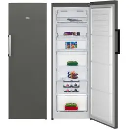 Congelador Vertical Beko No Frost Inox 171x60cm E RFNE290L41GN - Electrodomésticos