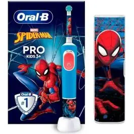 Cepillo BRAUN Infantil Oral B Pro Ki Ds Spiderman + Funda de Viaje KIDSSPIDERMAN - Belleza y Salud