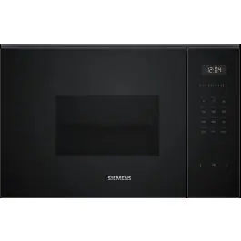 Microondas Siemens Encastrable Sin Marco Con Grill Cristal Negro BE525LMB1 - Pequeños Electrodomésticos