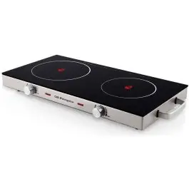 Placa Vitrocerámica Doble Orbegozo 2800W Inox PCE6000 - Electrodomésticos