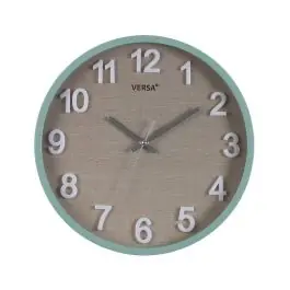 Reloj de Pared 30 cm VESTA Marrón/Mint 19520175 - Decoración