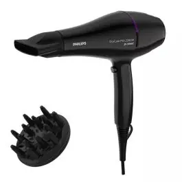Secador PHILIPS 2200w AC Ionico Profesional con Difusor y Negro BHD274/00 - Belleza y Salud
