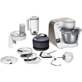 Robot Cocina BOSCH MUM5 1000W, Accesorios, Champagne MUM5XW20 - Pequeños Electrodomésticos