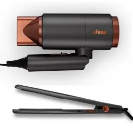 Set de Secador Plegable y Plancha de Pelo 200ºC BELLOS MYGLAMOURSET - Belleza y Salud
