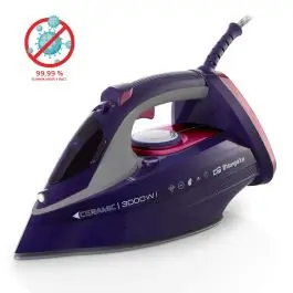 Plancha Orbegozo 3000W Cerámica Azul Rosa SV3000 - Pequeños Electrodomésticos
