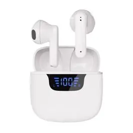 Auricular VIVANCO True Wireless Display Led Blanco Micro 63990 - TV y Electrónica