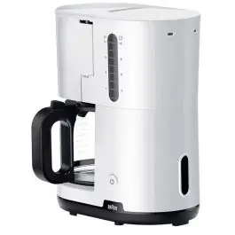 Cafetera Goteo Braun 10 Tazas Blanca 1000W Antigoteo KF1100WH - Pequeños Electrodomésticos
