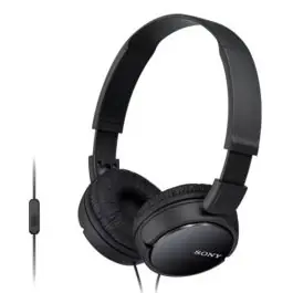 Auriculares Sony Plegables Negros Microfono MDRZX110APB - TV y Electrónica