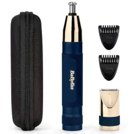 Recortadora Nariz/Orejas BaByliss Gold & Navy E112E - Belleza y Salud