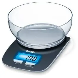 Balanza BEURER Cocina 3 Kg Con Bol Iluminacion En Pantalla KS25 - Pequeños Electrodomésticos
