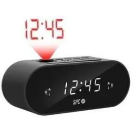 Radio Reloj Despertador SPC Frodi Max Proyector Doble Alarma Radio FM 4586N - TV y Electrónica