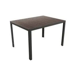 Mesa de terraza de Metal y Lamas de WPC MAREA 120 cm - Estancias