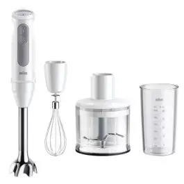 Batidora de Varilla Braun 1000W 21 Velocidades EasyClick Plus MQ50236MWH - Pequeños Electrodomésticos