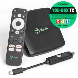 Receptor Android TV 4K Engel con Asistente Google TDT EN1060K - TV y Electrónica