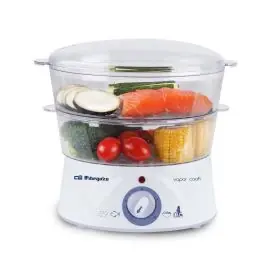 Cocedor Vapor Orbegozo 2 Niveles 400W 60 Min CO4000 - Pequeños Electrodomésticos