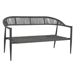 Sofá de Ratán-Aluminio Color Negro MB-211331