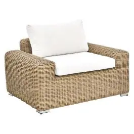 Sillón de Jardín Ratán Sintético con Cojines MB-218346
