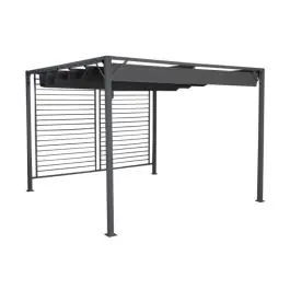Pérgola Acero-Poliéster Color Negro MB-200828