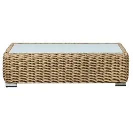 Mesa de Centro de Ratán Sintético-Cristal MB-218347
