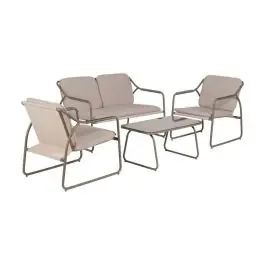 Conjunto de Jardín de Acero Color Marrón 614443 - Estancias