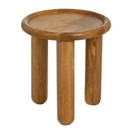 Mesita de 42 cm de Madera de Mango Natural 613007 - Estancias