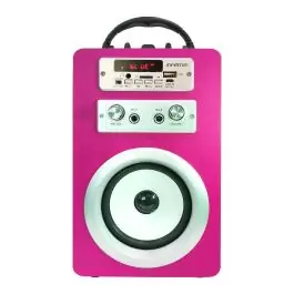 Altavoz Bluetooth Karaoke INFINITON K8 Rosa 091211 - TV y Electrónica