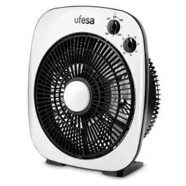 Ventilador UFESA Box Fan 50W con Temporizador de 25 cm Color Blanco BF5030 - Climatización