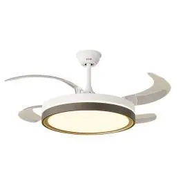 Ventilador de Techo HTW 4 Aspas Retráctiles LED 6 Velocidades y Mando HTWVT33RET2 - Climatización