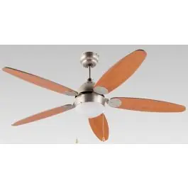 Ventilador de techo FM VT-130 132 cm 5 aspas madera con luz VT-130