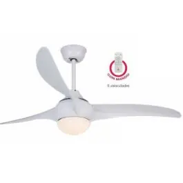 Ventilador Techo FM DC 132 cm Luz LED 6 Velocidades Blanco VT1300L - Climatización